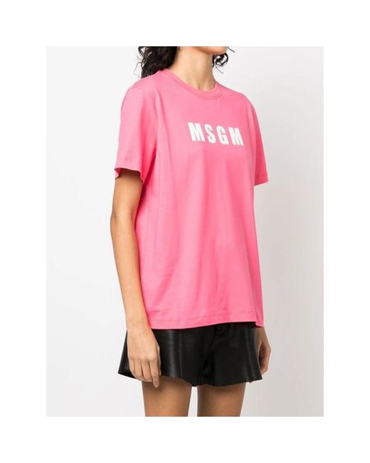 T-shirts MSGM en coloris Pink