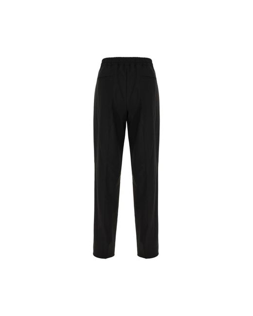 Valentino Garavani Black Straight Trousers for men