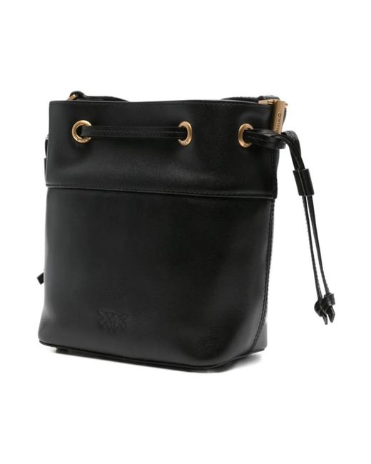 Pinko Black Bucket Bags