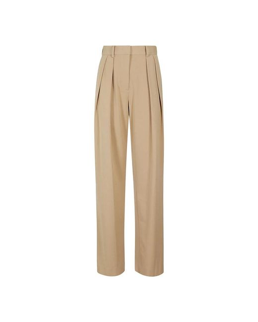 Trousers > wide trousers Staud en coloris Natural