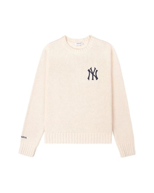 Sporty & Rich White Round-Neck Knitwear