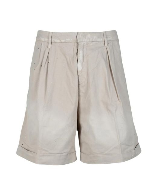 Dondup Gray Casual Shorts for men