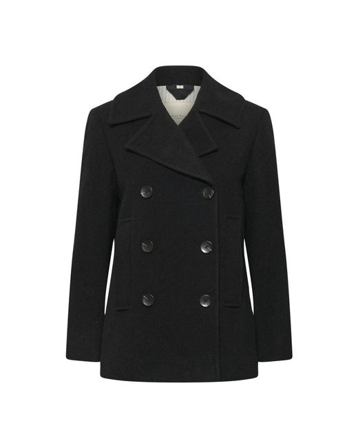 Part Two Black Double-Breasted Coats
