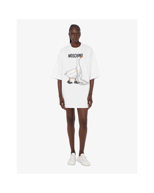 Moschino White Short Dresses