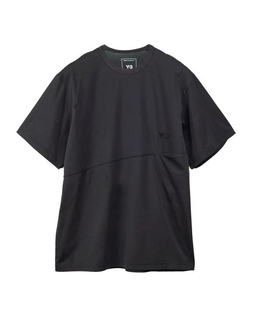 Y-3 Schwarzes oversized t-shirt in Black für Herren