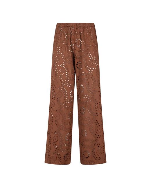 Mc2 Saint Barth Brown Straight Trousers