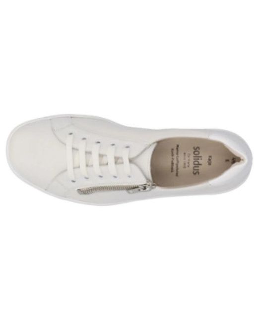 SOLIDUS White Casual Schnürschuhe