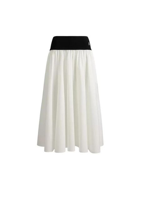 Polo Ralph Lauren White Midi Skirts