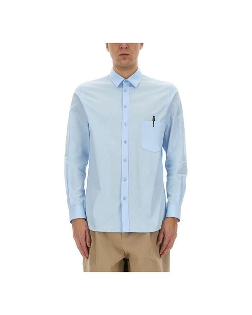 Moschino Blue Formal Shirts for men