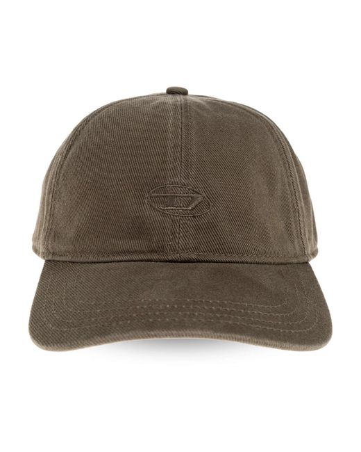 DIESEL Green Caps for men