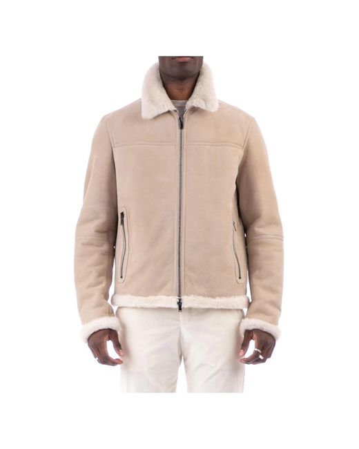 Jackets > faux fur & shearling jackets Tagliatore pour homme en coloris Natural