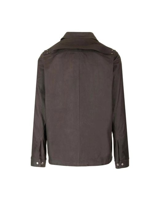 Rick Owens Brown Leather Jackets for men