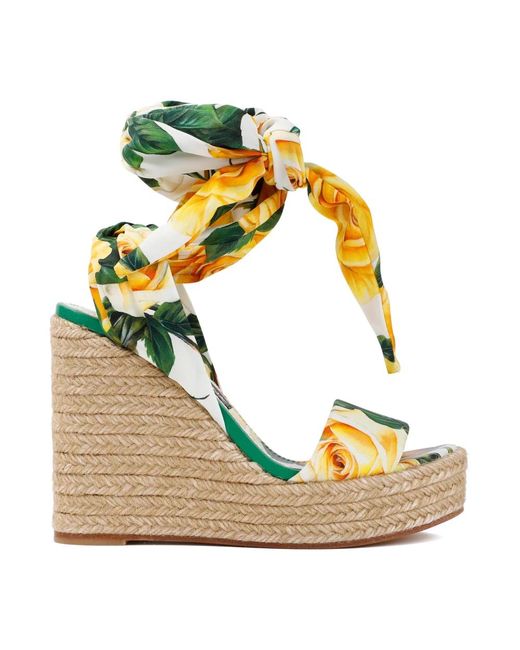 Shoes > heels > wedges Dolce & Gabbana en coloris Yellow