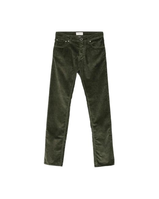 Jacob Cohen Green Straight Jeans for men