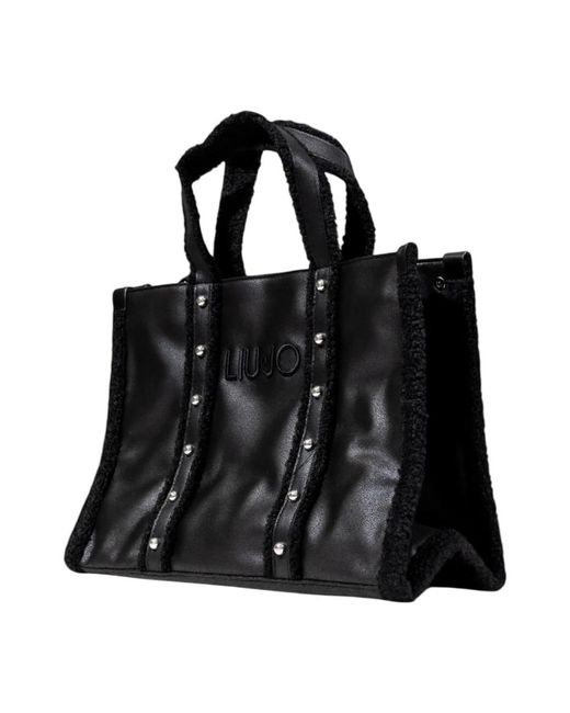 Liu Jo Black Elegante Tote Tasche Mit Nieten