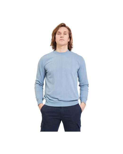 Altea Herren Rundhals Pullover in Blue für Herren