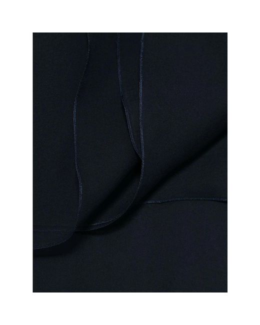 Alberta Ferretti Blue Silk Scarves
