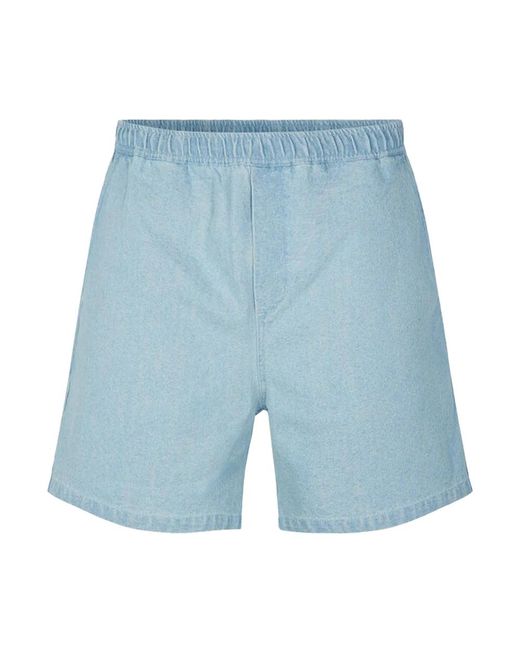 Samsøe & Samsøe Denim regular fit shorts in Blue für Herren