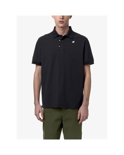 K-Way Black Polo Shirts for men