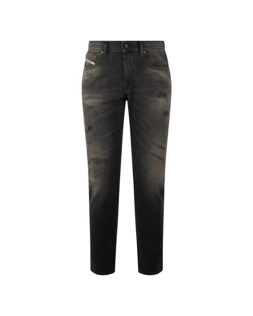 DIESEL Gray Slim-Fit Jeans for men