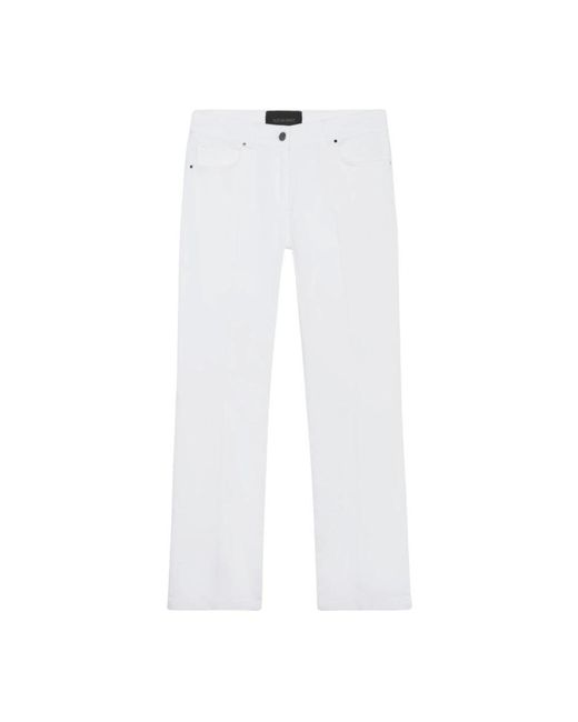 Elena Miro White Straight Jeans
