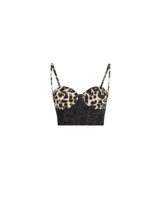 Roberto Cavalli Black Sleeveless Tops