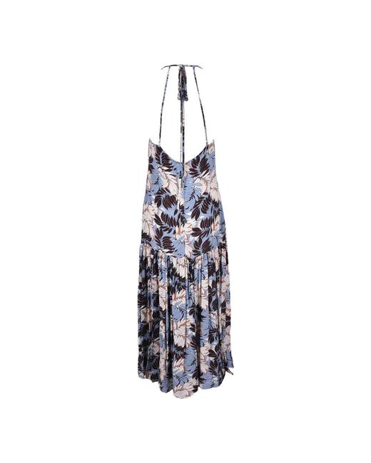 WEILI ZHENG Blue Maxi Dresses