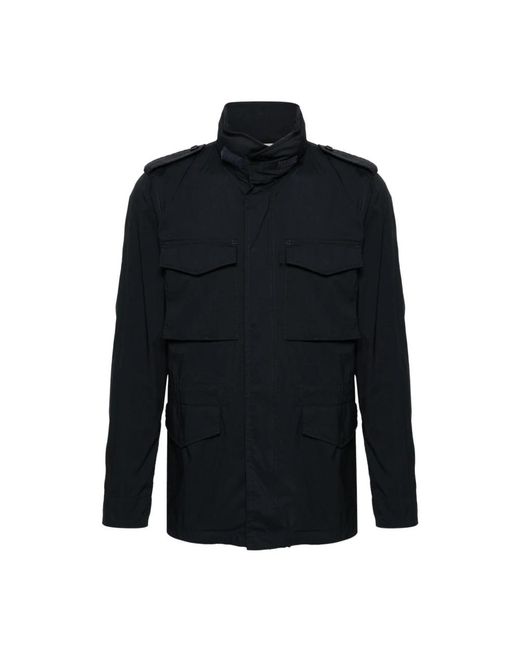 Aspesi Jassen ,Blauw ,Katoen Mini Field Jacket in het Blue voor heren