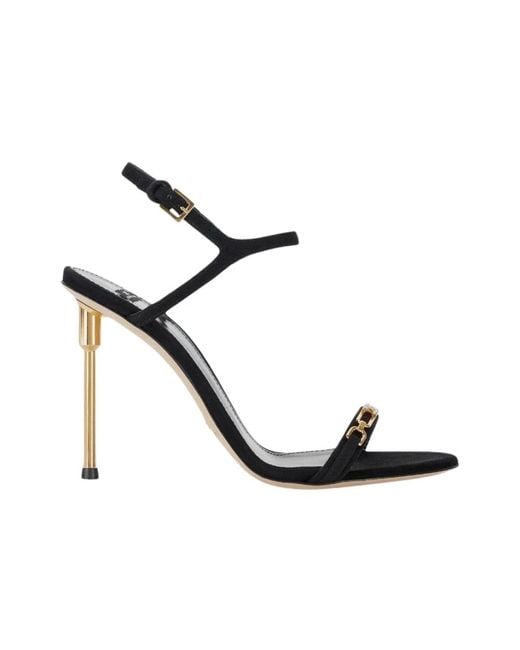 Elisabetta Franchi Black High Heel Sandals