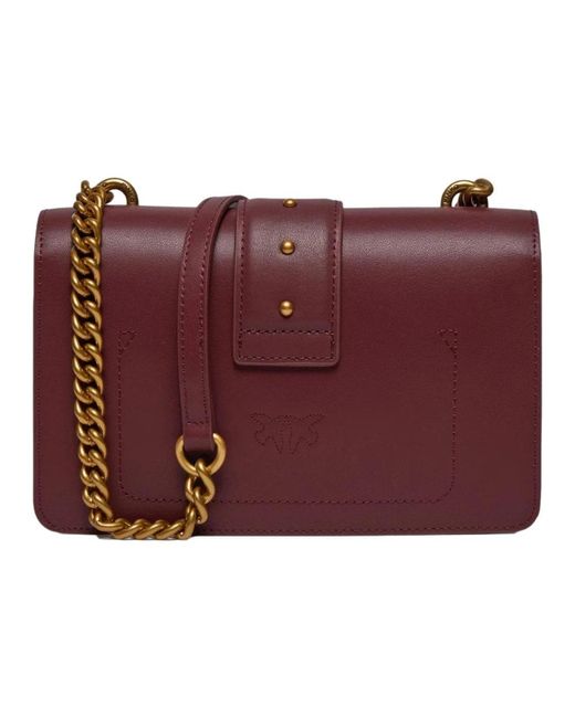 Pinko Red Shoulder Bags