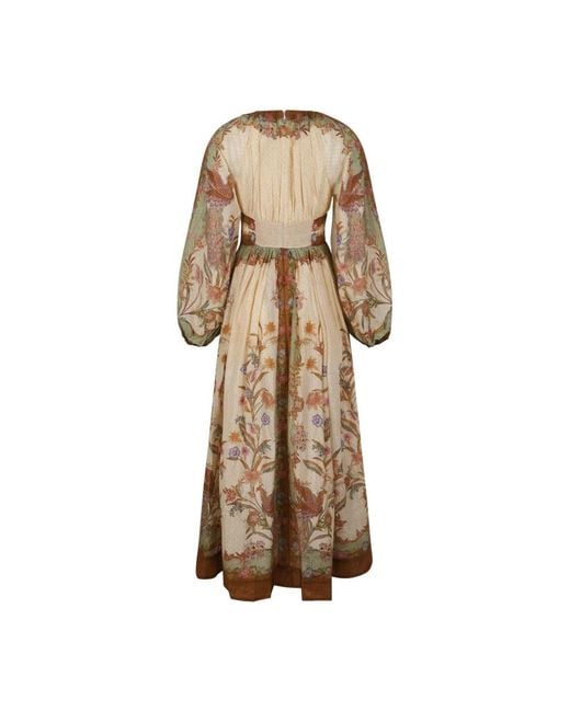 Maxi Dresses Zimmermann de color Natural