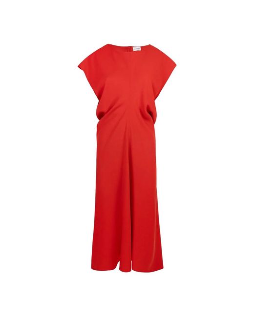 P.A.R.O.S.H. Red Midi Dresses