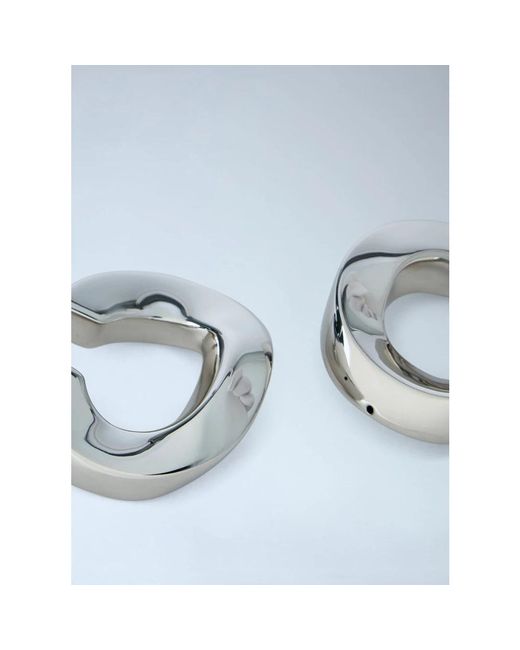 Jil Sander White Earrings