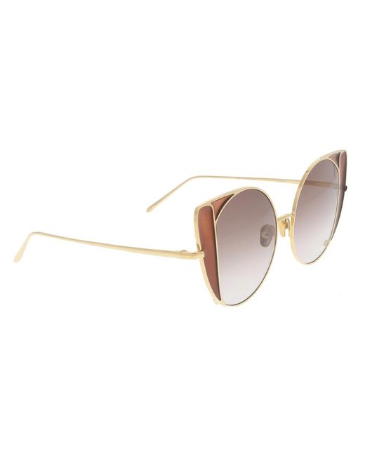 Linda Farrow Brown Sunglasses