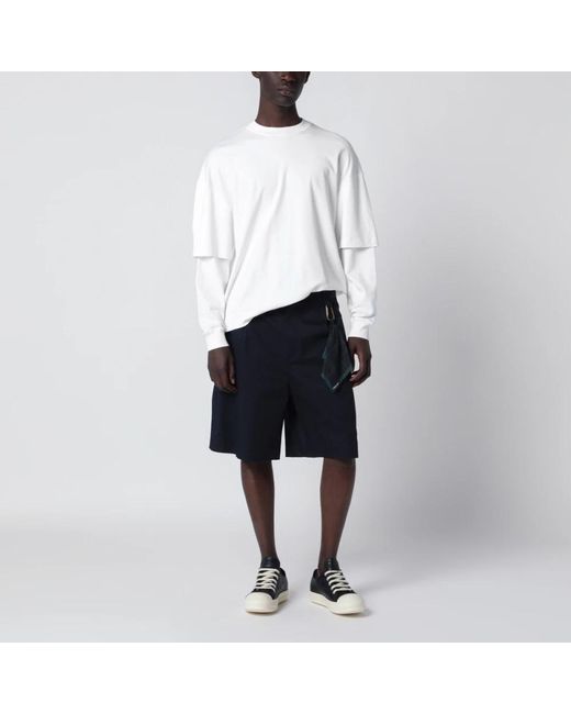 DARKPARK Blue Long Shorts for men