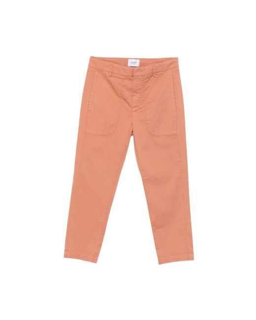 Dondup 518 Pantalone Cipolla Tasche A Filo in het Orange