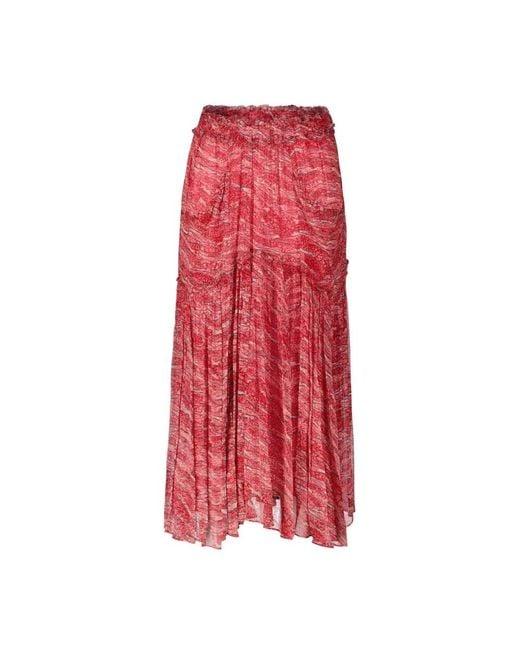 Isabel Marant Red Maxi Skirts