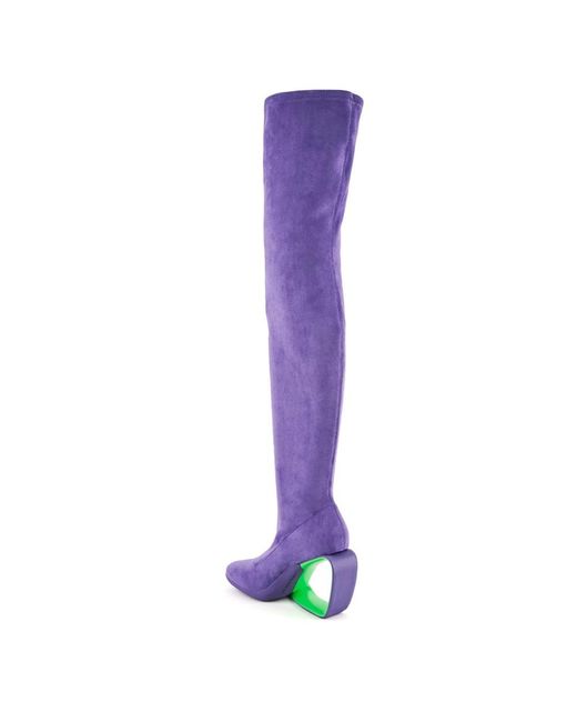 United Nude Purple Over-knee boots