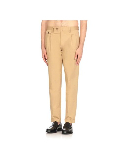 BRIGLIA Natural Slim-Fit Trousers for men