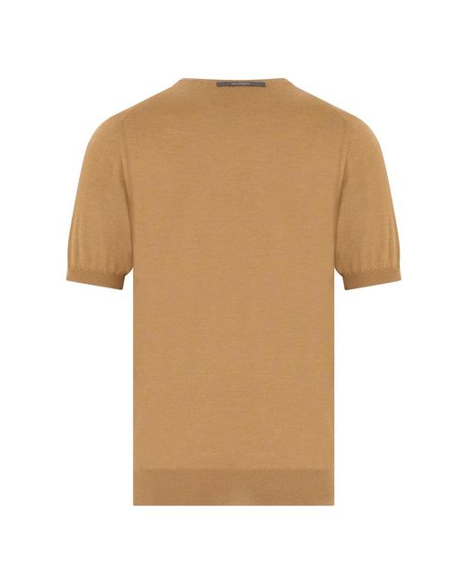 Fedeli Natural Round-Neck Knitwear for men