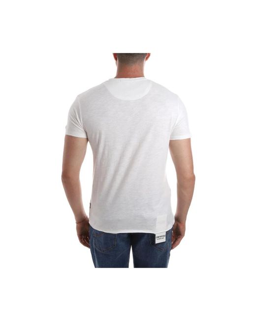 Yes Zee Kurzarm v-ausschnitt t-shirt in White für Herren