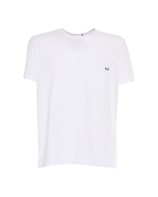 Fay White T-Shirts for men