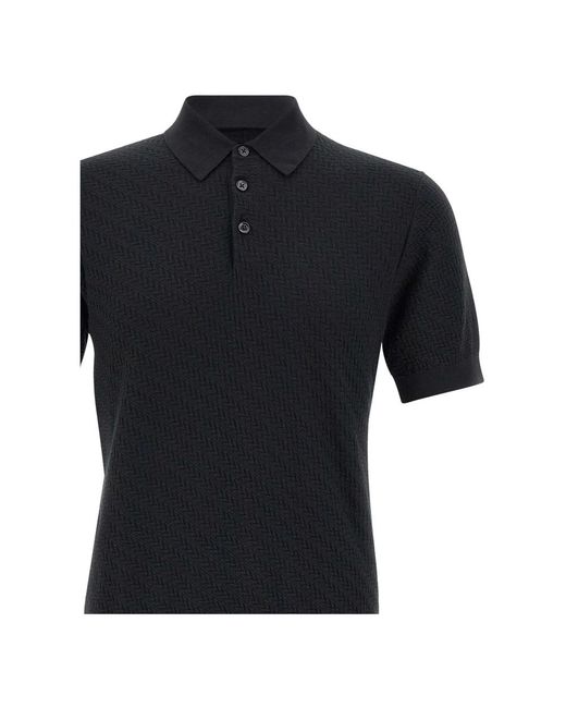Paolo Pecora Polo shirts in Black für Herren