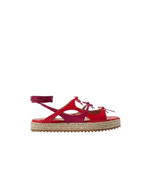 Scarosso Red Summer Sandals & Espadrillas