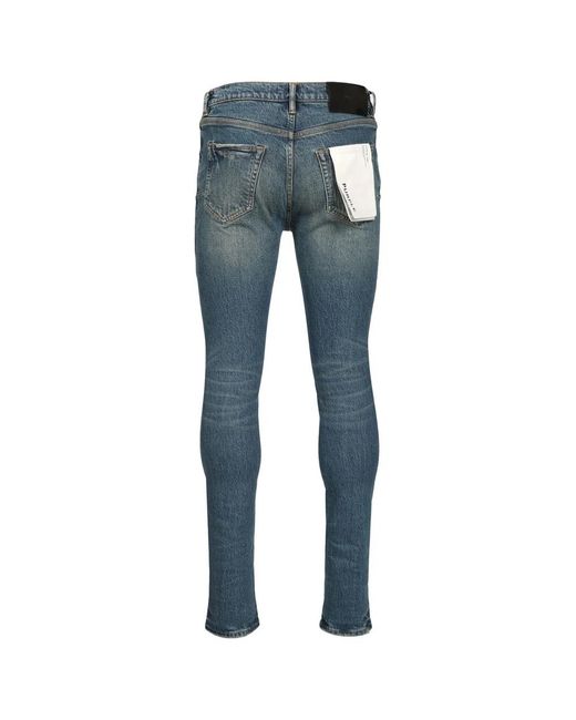 Purple Brand Blue Skinny Jeans for men