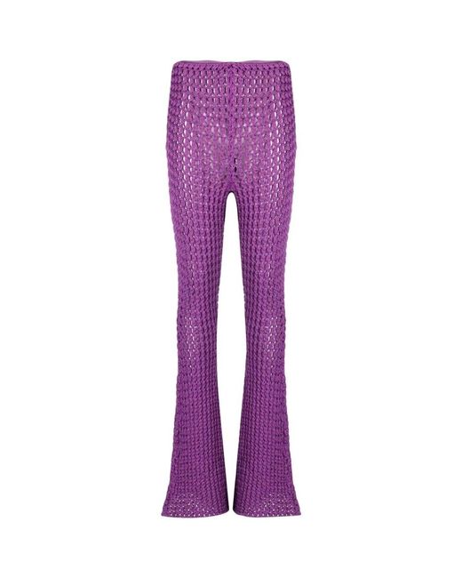 Wide Trousers di Moschino in Purple