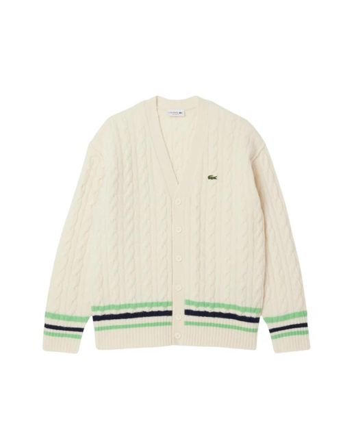 Cardigans Lacoste de hombre de color Natural