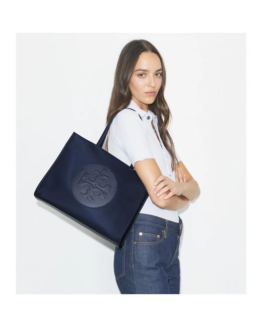 Tory Burch Blue Small Ella Tote