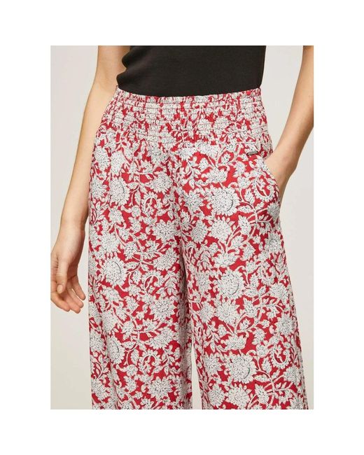 Pepe Jeans Pink Wide Trousers