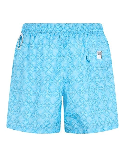 Fedeli Blue Beachwear for men